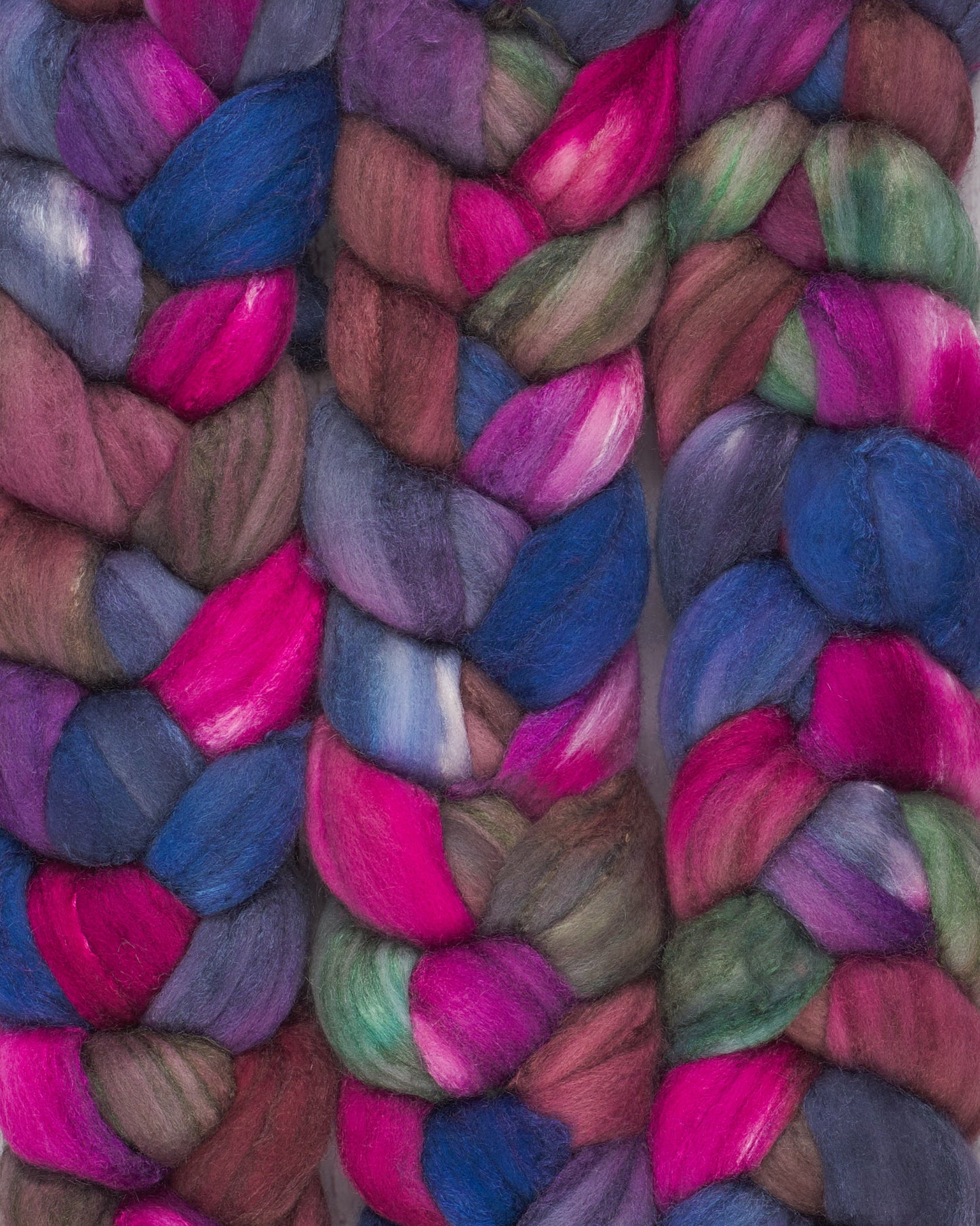Merino and Tussah Silk Spinning Fiber - Cozy Quilt