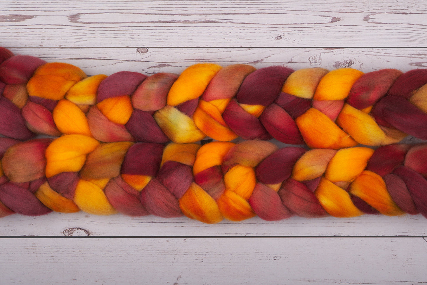 Polwarth Spinning Fiber - Sunflowers