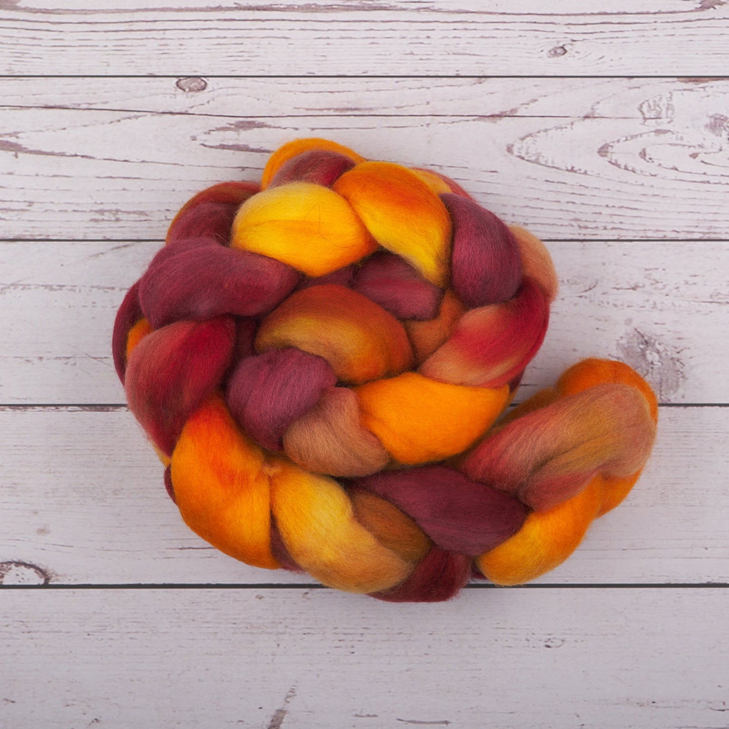 Polwarth Spinning Fiber - Sunflowers