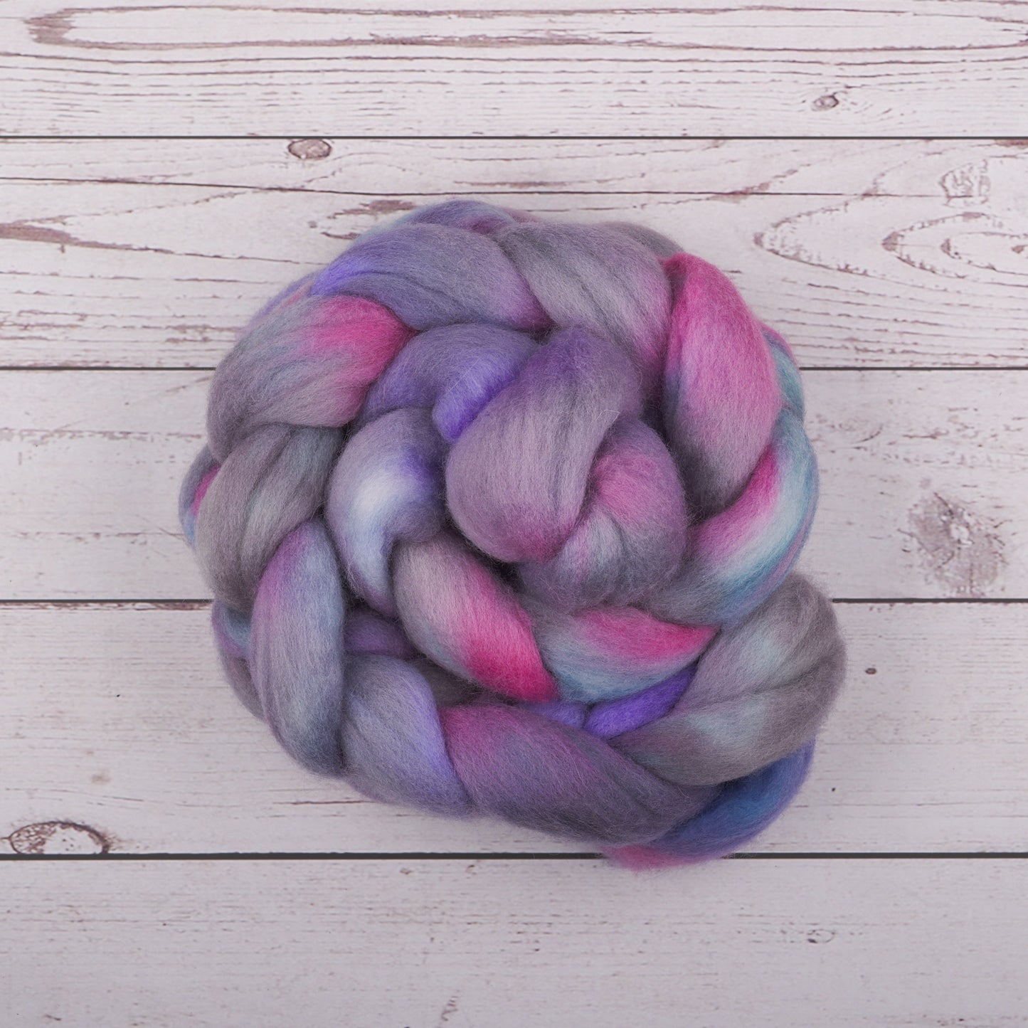 Polwarth Spinning Fiber - Smoky Lilac