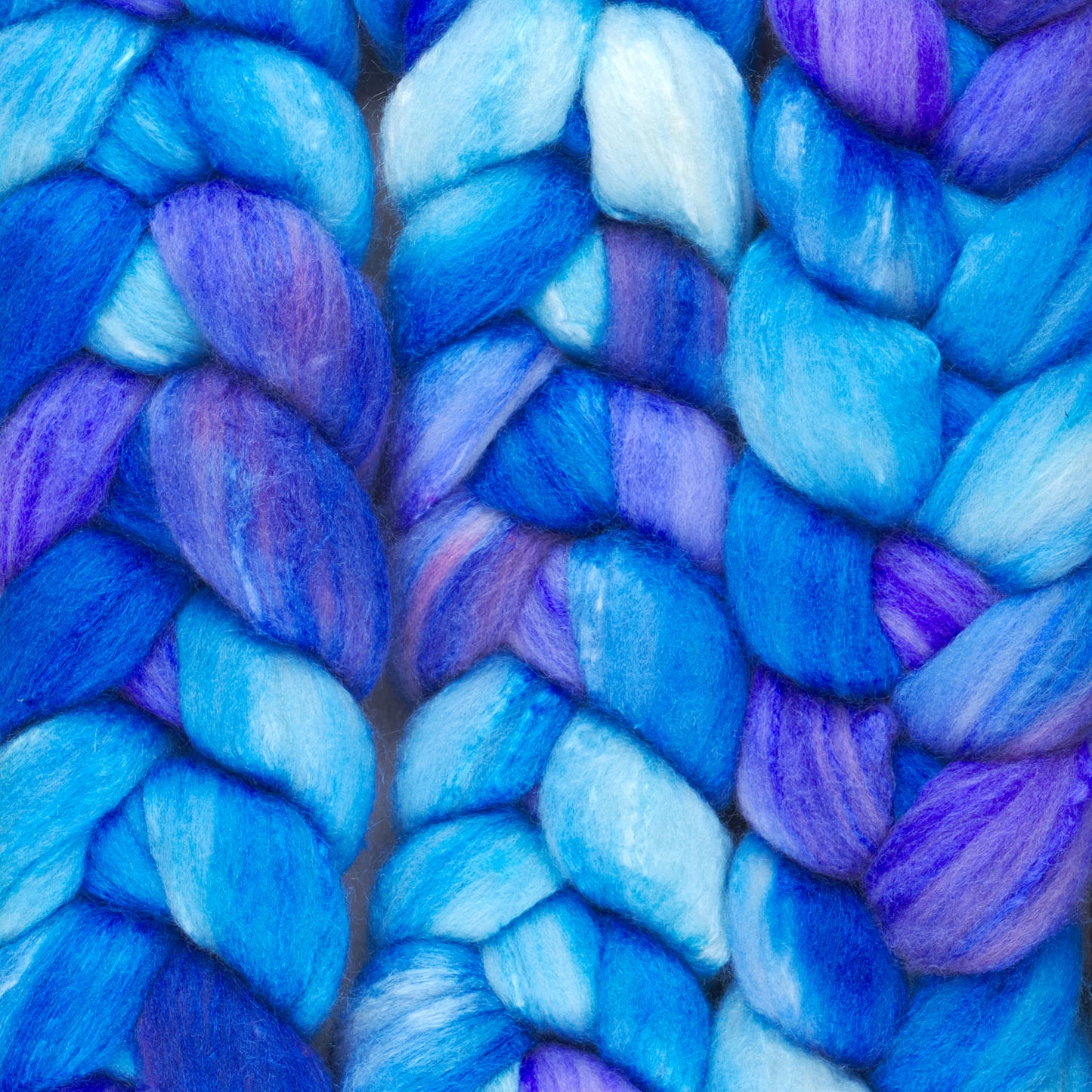 Polwarth and Tussah Silk Spinning Fiber - Morning Glory