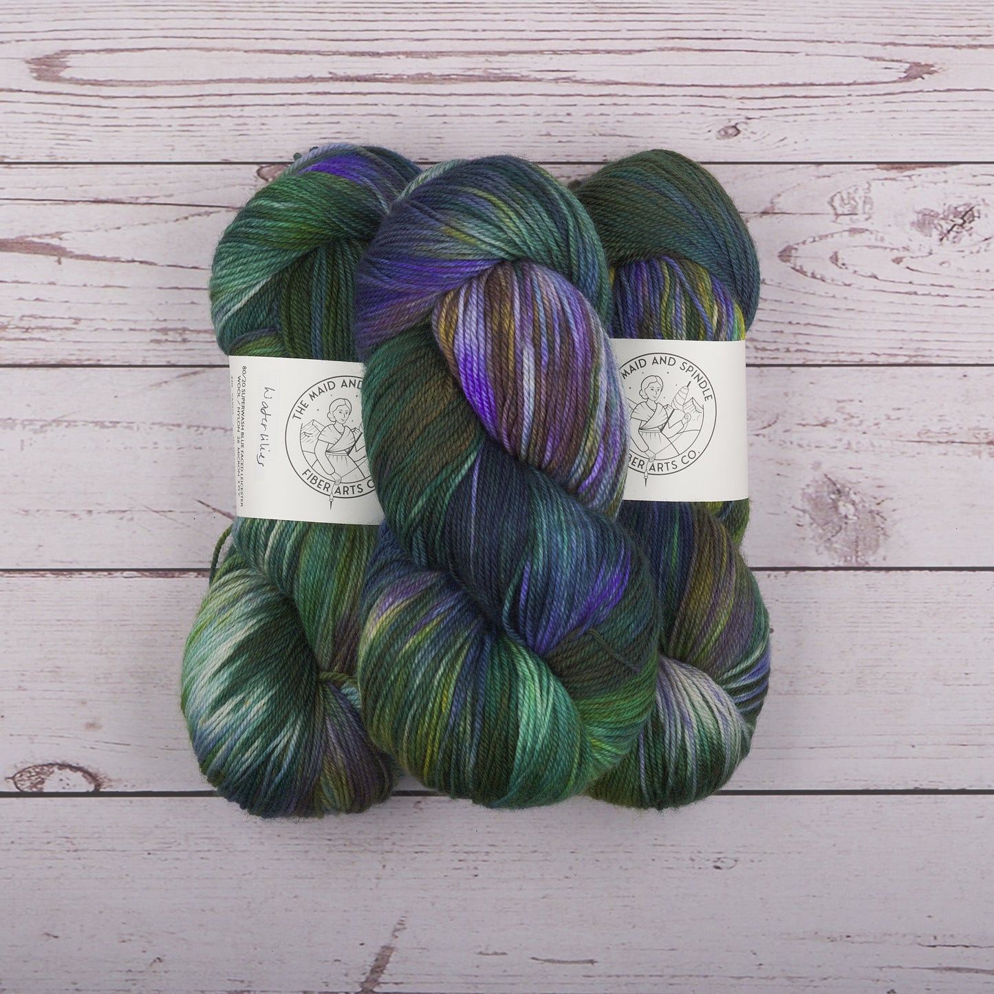 Bluefaced Leicester Sock Yarn - Waterlilies