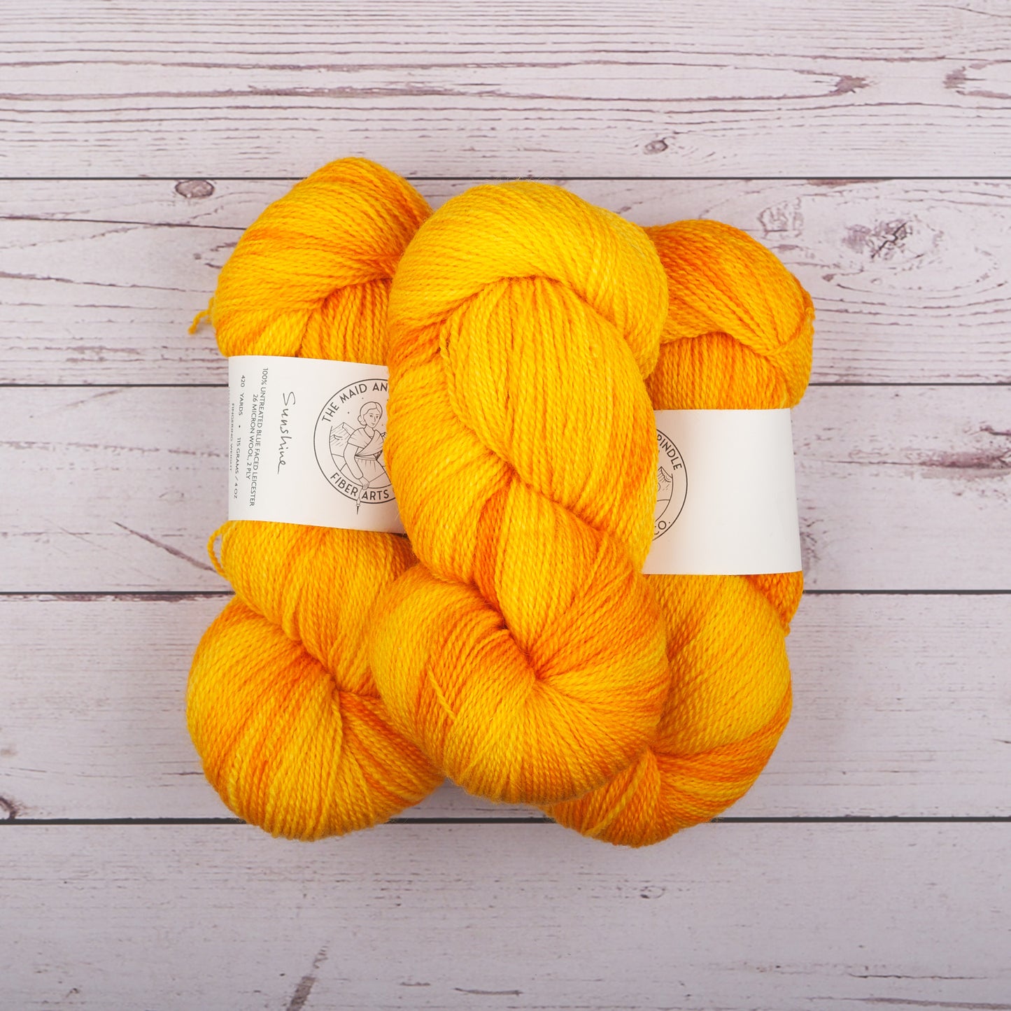 Bluefaced Leicester Fingering Yarn - Sunshine