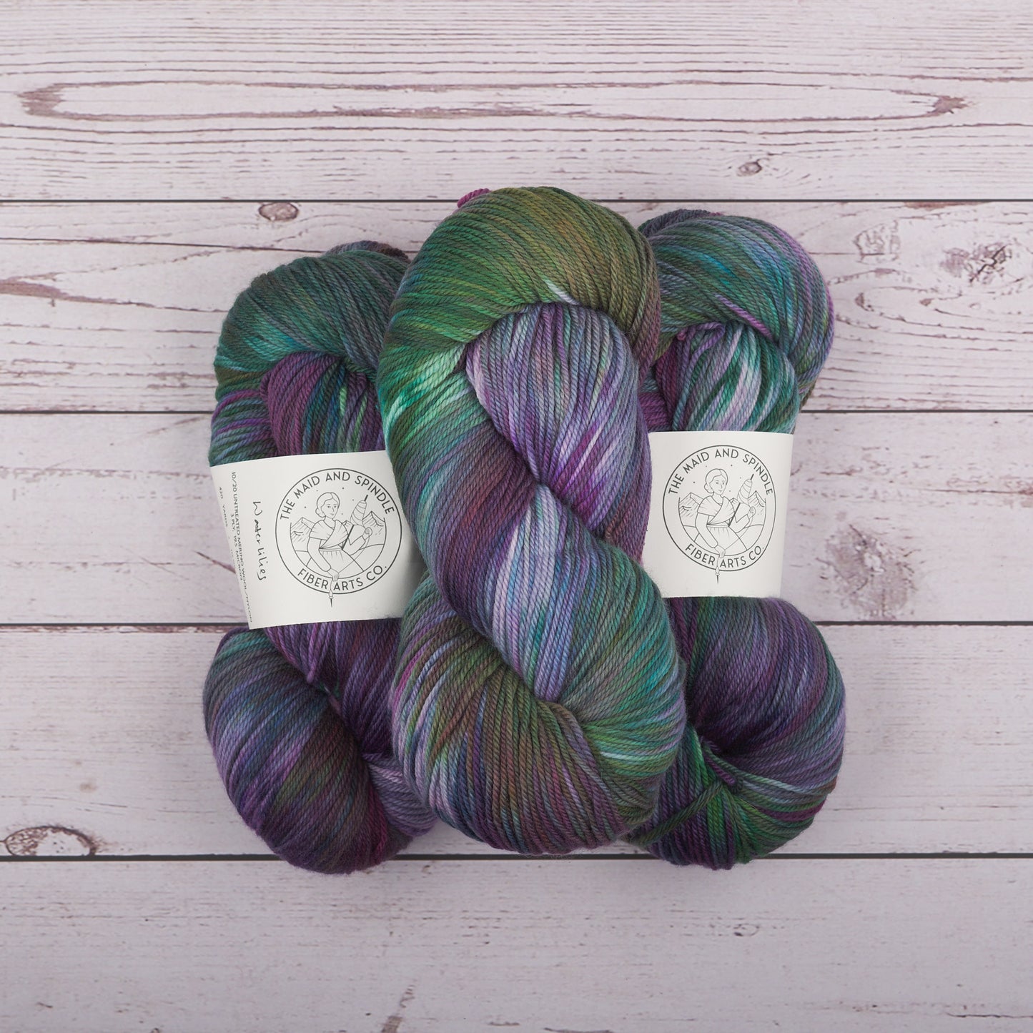 Merino Nylon Sock Yarn - Waterlilies