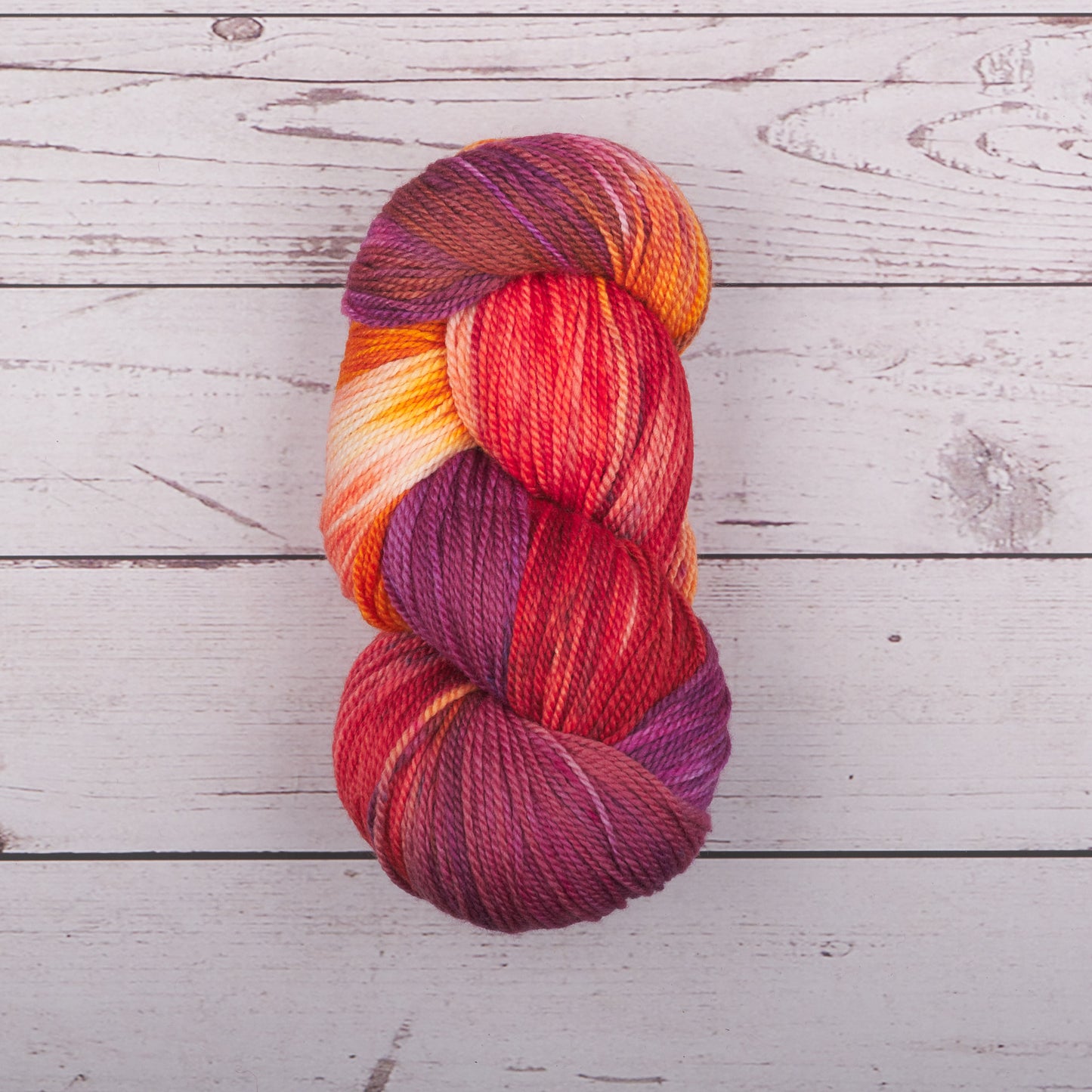 Merino Silk Fingering Yarn - Peonies