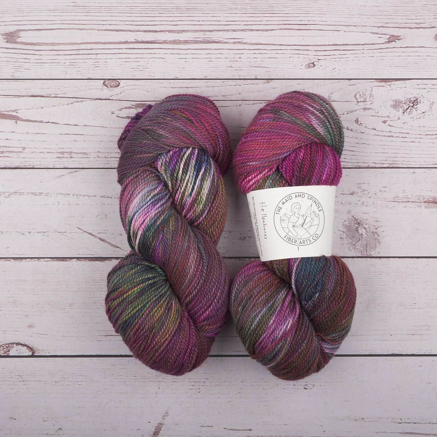 Merino Silk Fingering Yarn - Hellebores