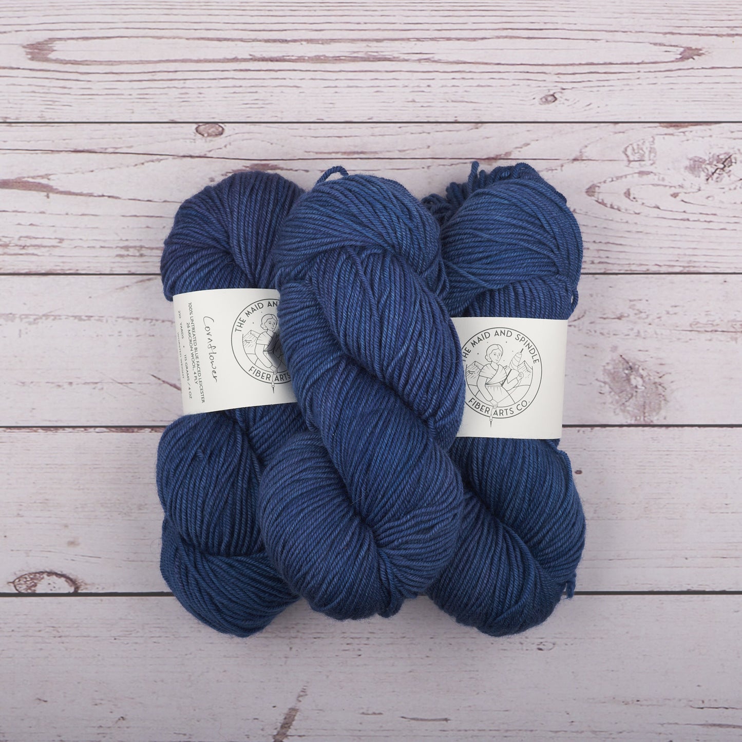 Bluefaced Leicester Worsted Yarn - Cornflower