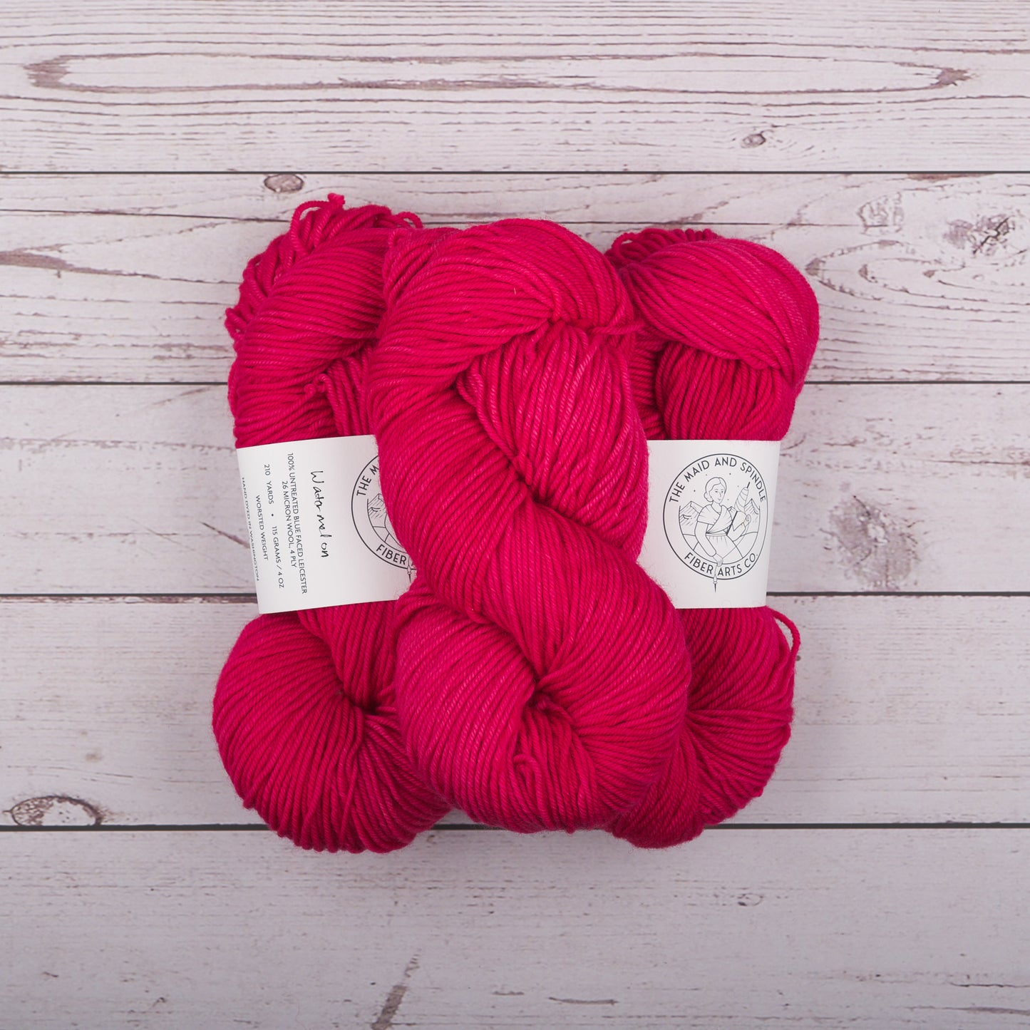 Bluefaced Leicester Worsted Yarn - Watermelon