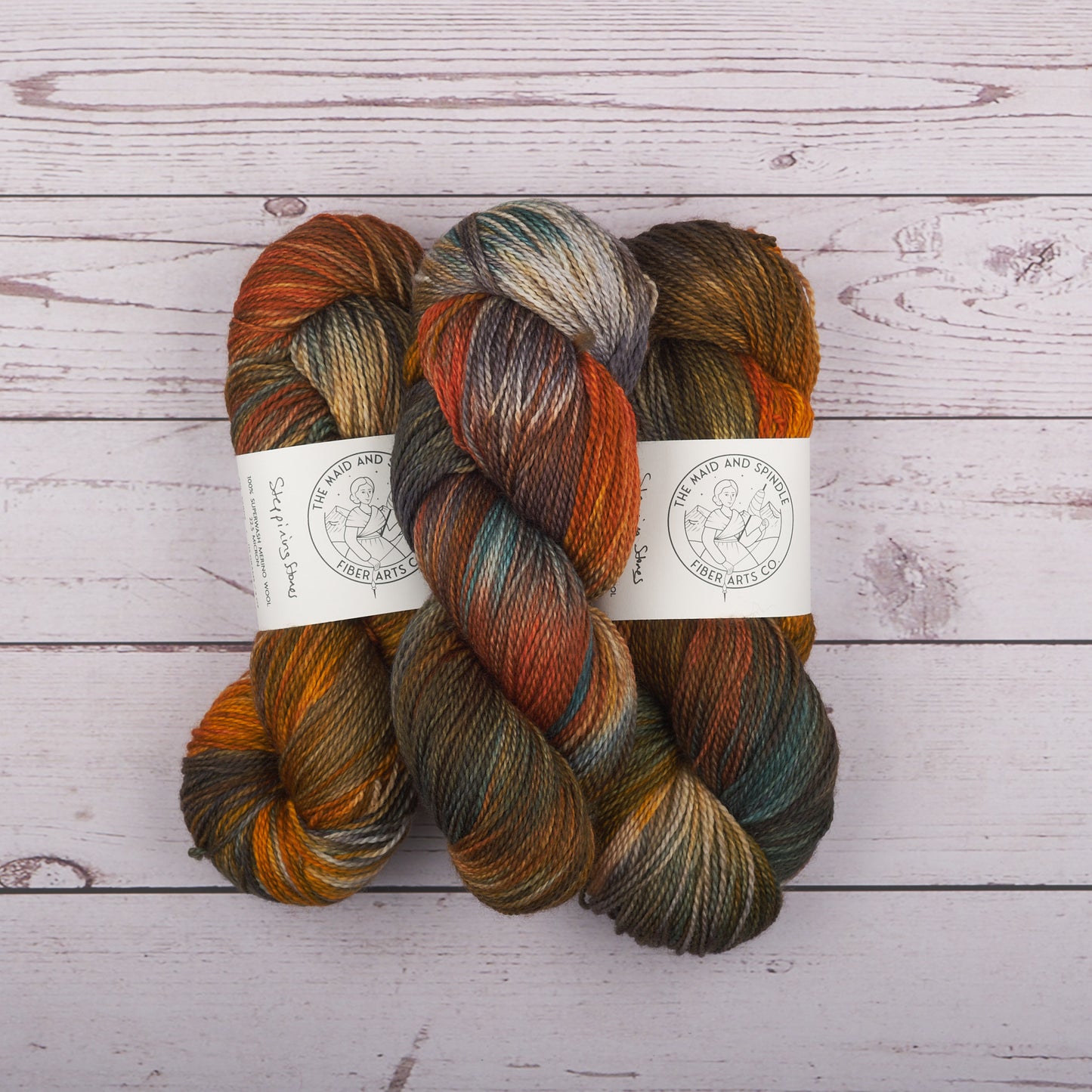 SW Merino Fingering Yarn - Stepping Stones