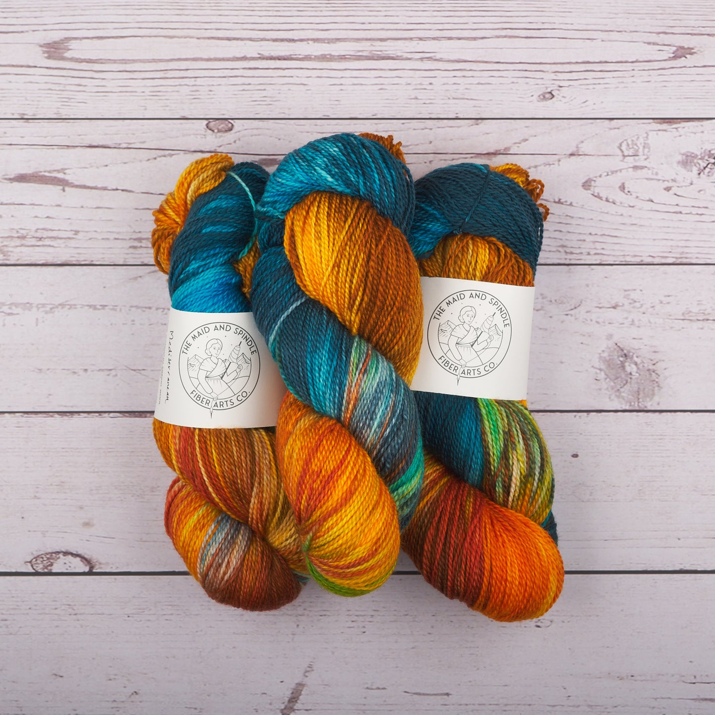 SW Merino Fingering Yarn - Mediterranean