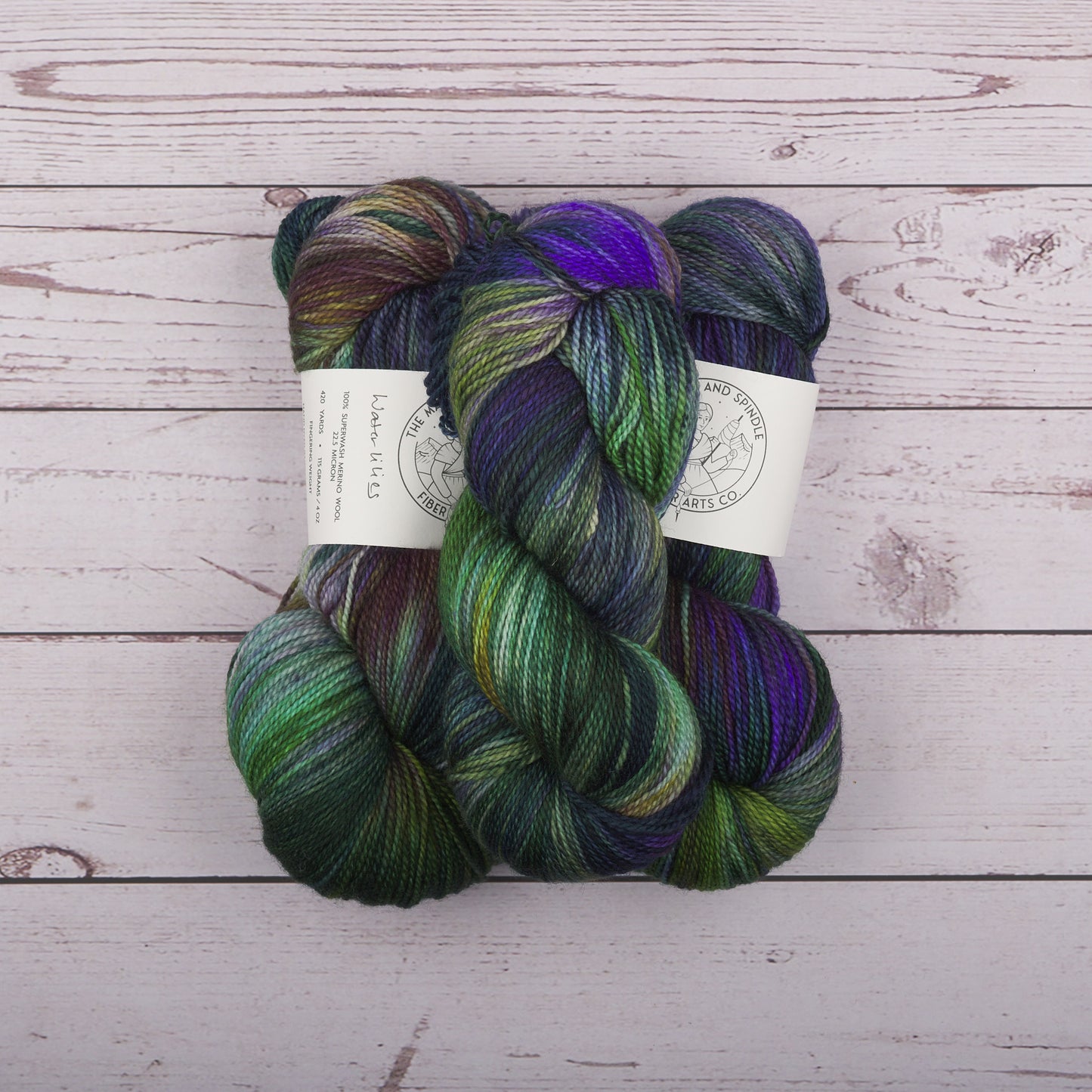 SW Merino Fingering Yarn - Waterlilies