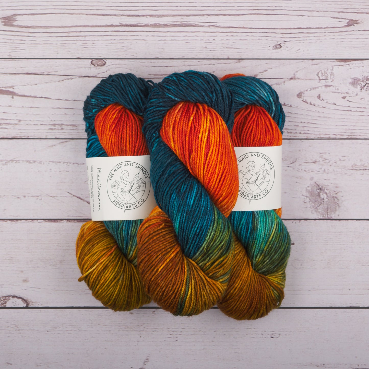 SW Merino Worsted Yarn - Mediterranean