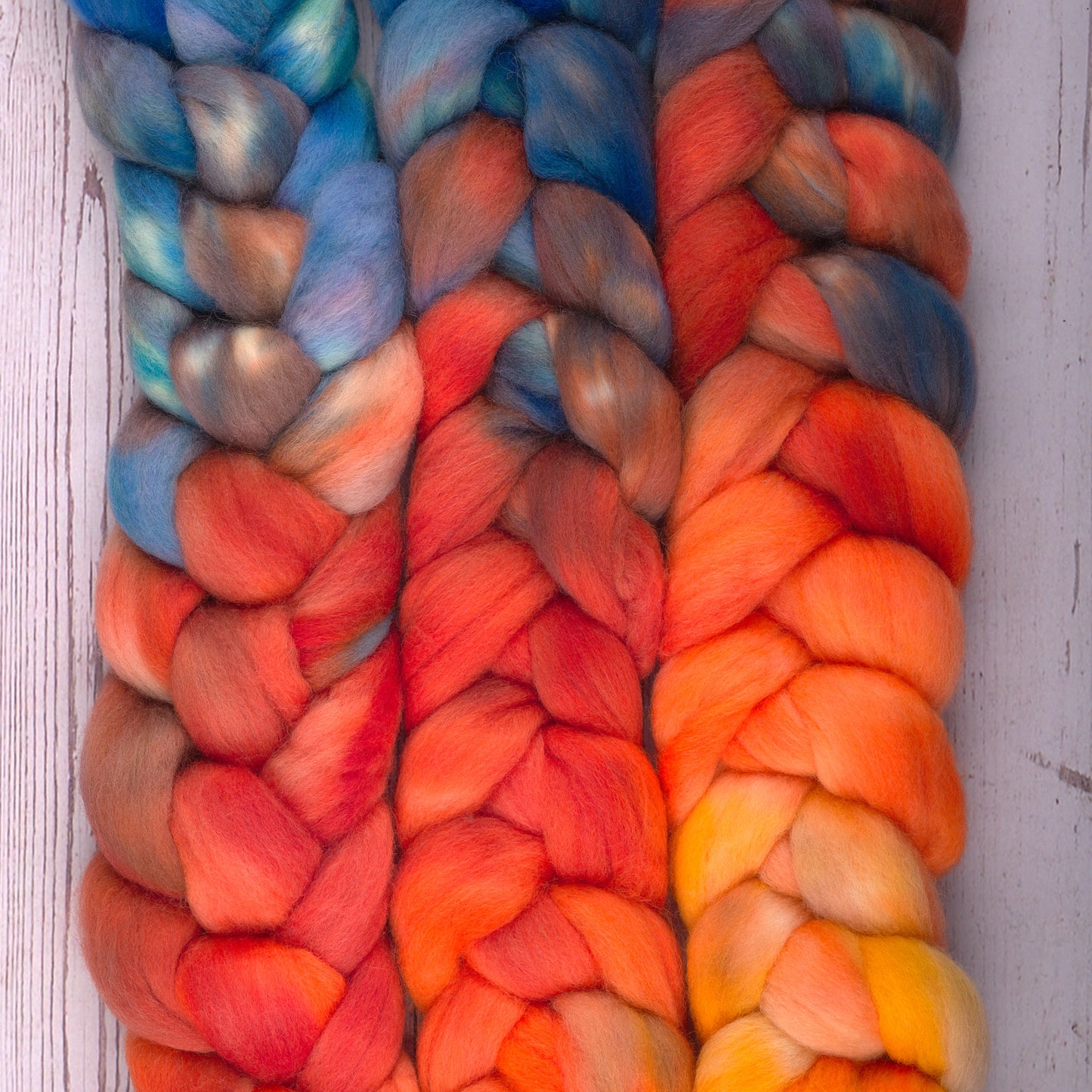 Falkland Spinning Fiber - Utah Skies