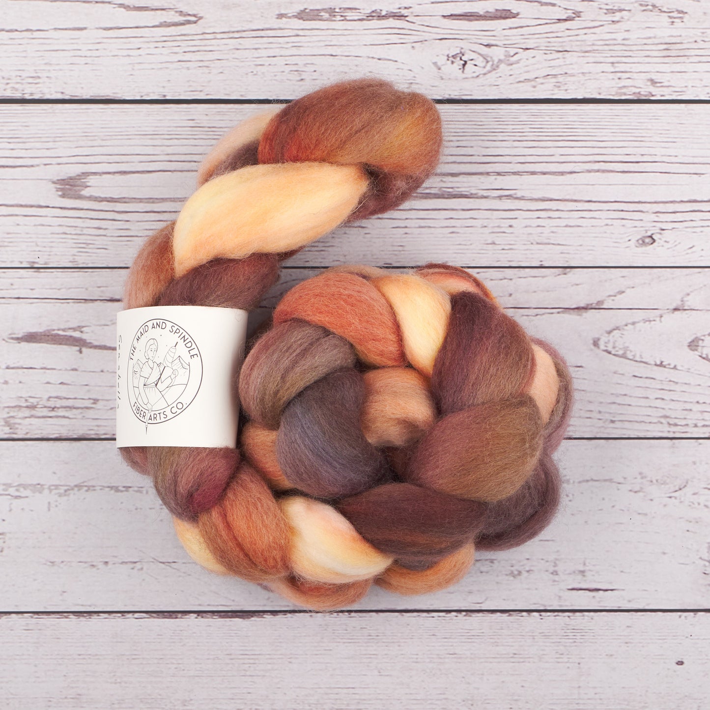 Corriedale Spinning Fiber - Seashell