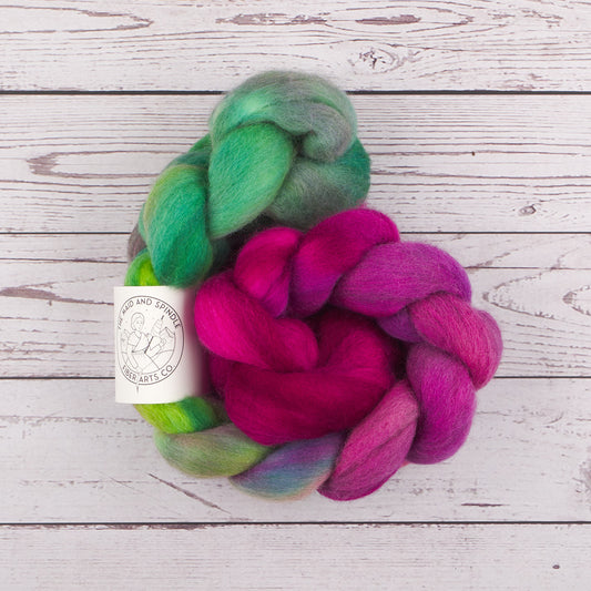 Corriedale Spinning Fiber - Clematis