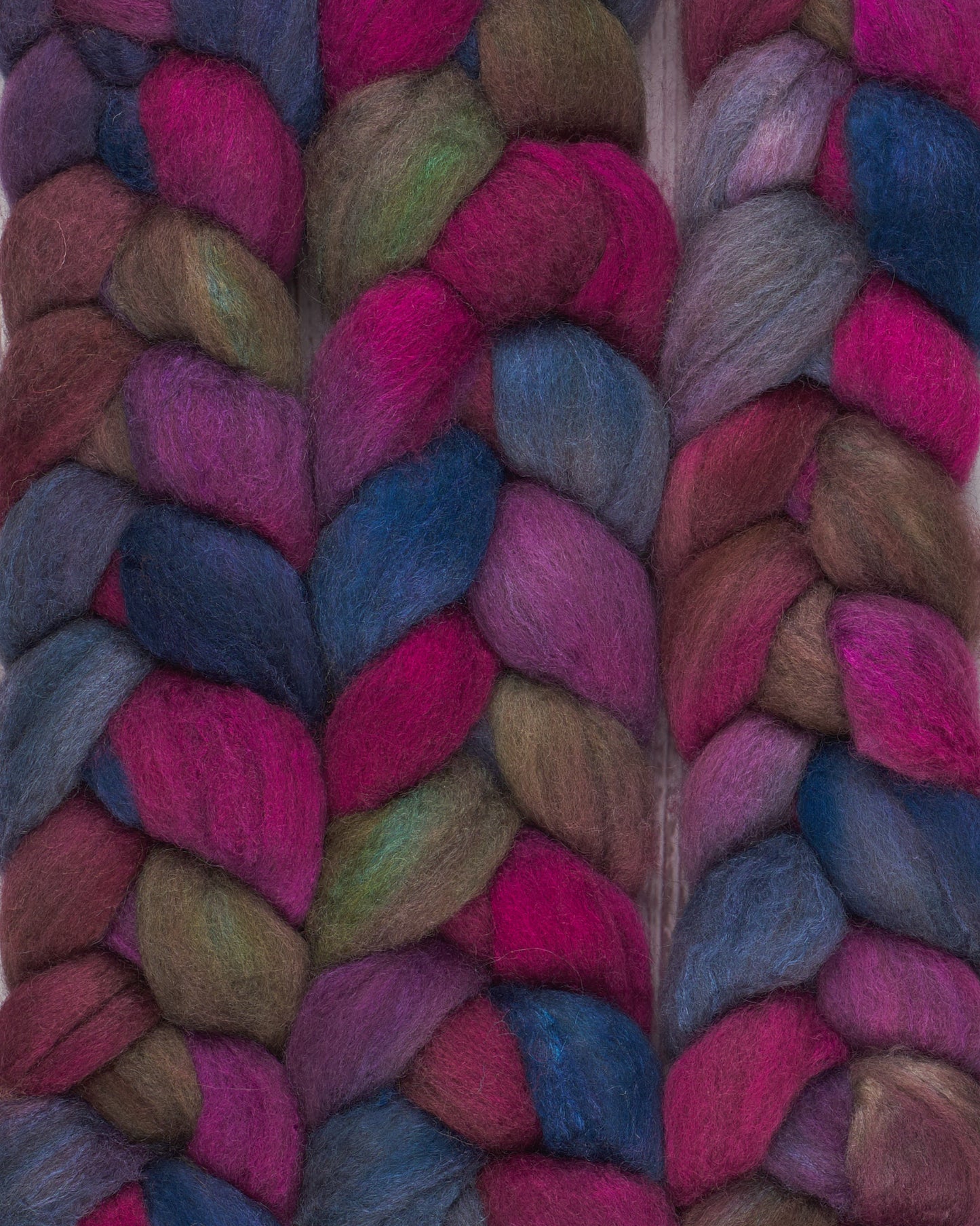 Bluefaced Leicester and Tussah Silk Spinning Fiber - Cozy Quilt