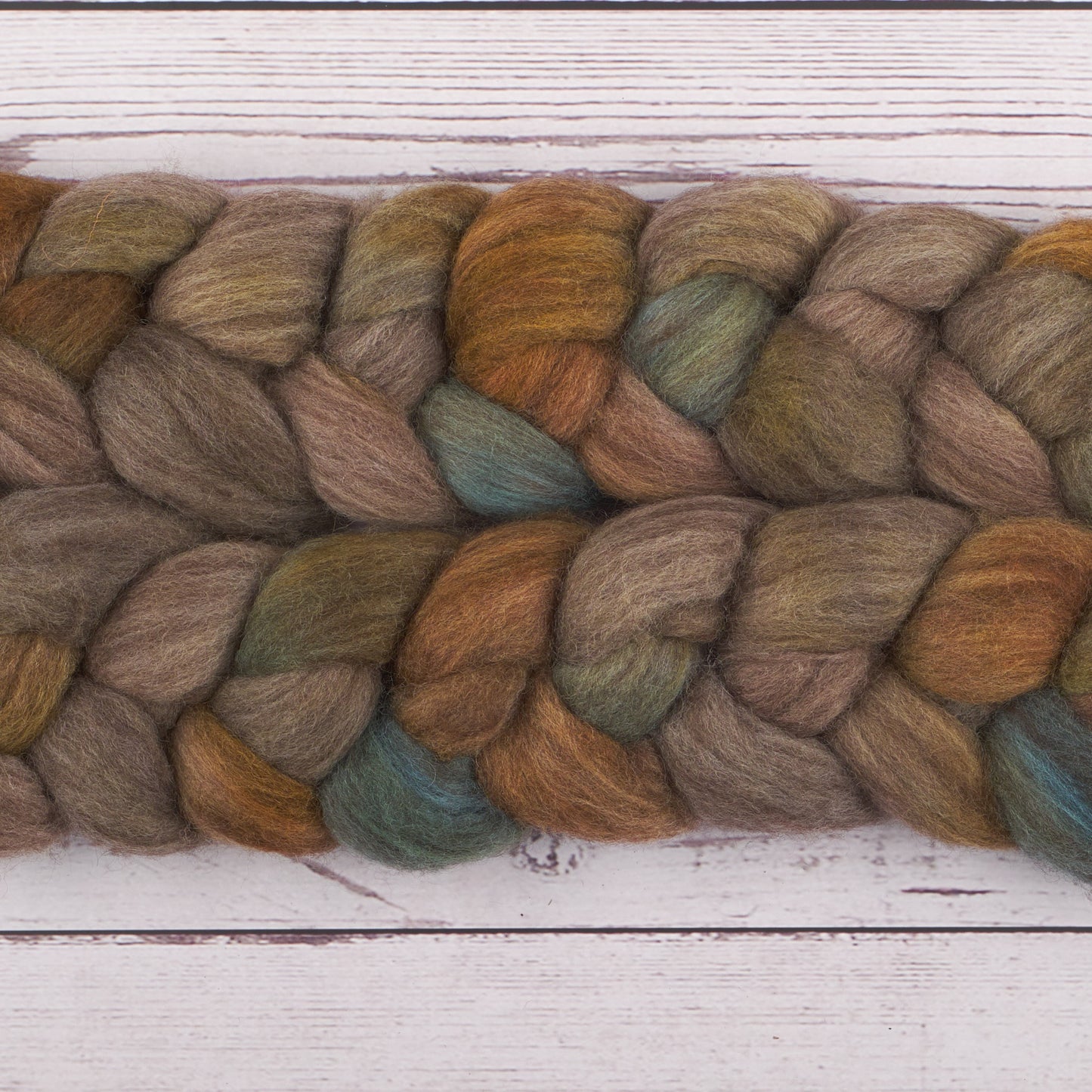 Polwarth and Yak Spinning Fiber - Beach Boardwalk