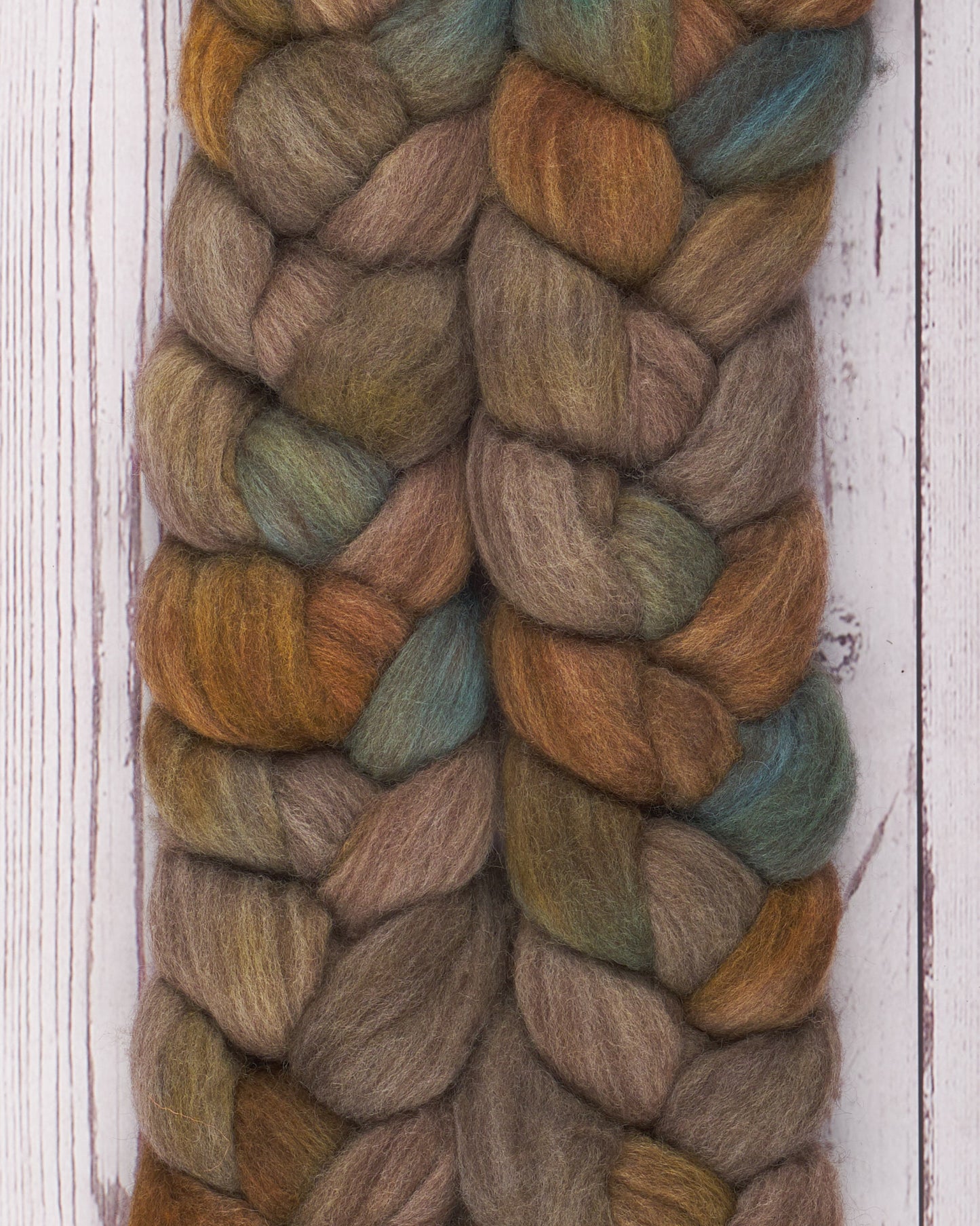 Polwarth and Yak Spinning Fiber - Beach Boardwalk