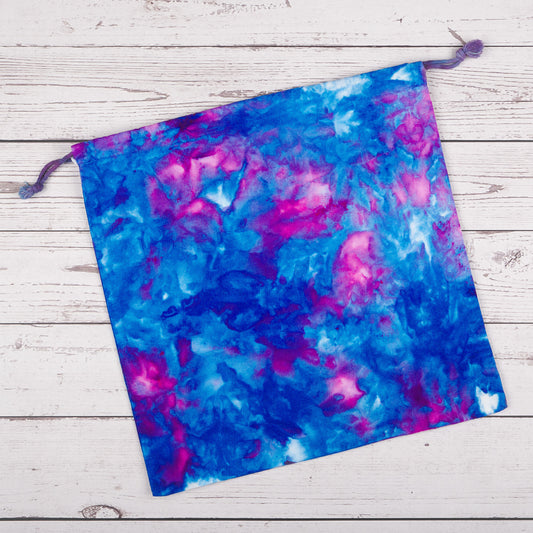 Ice-Dyed Square Project Bag