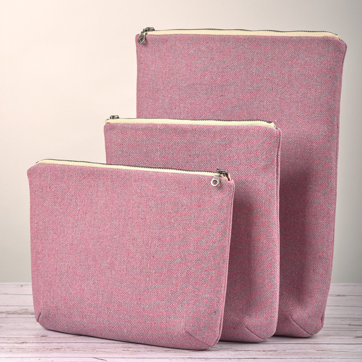 Zipper Pouch - Heathered Berry