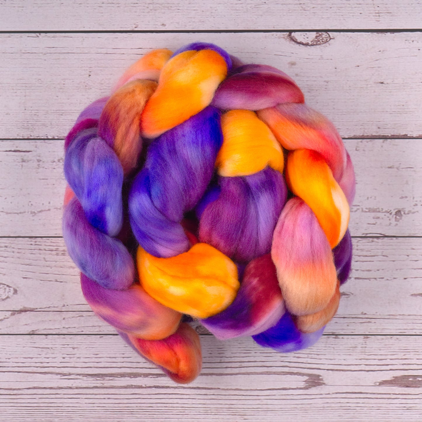 Merino Spinning Fiber - Thoughts on Pansies