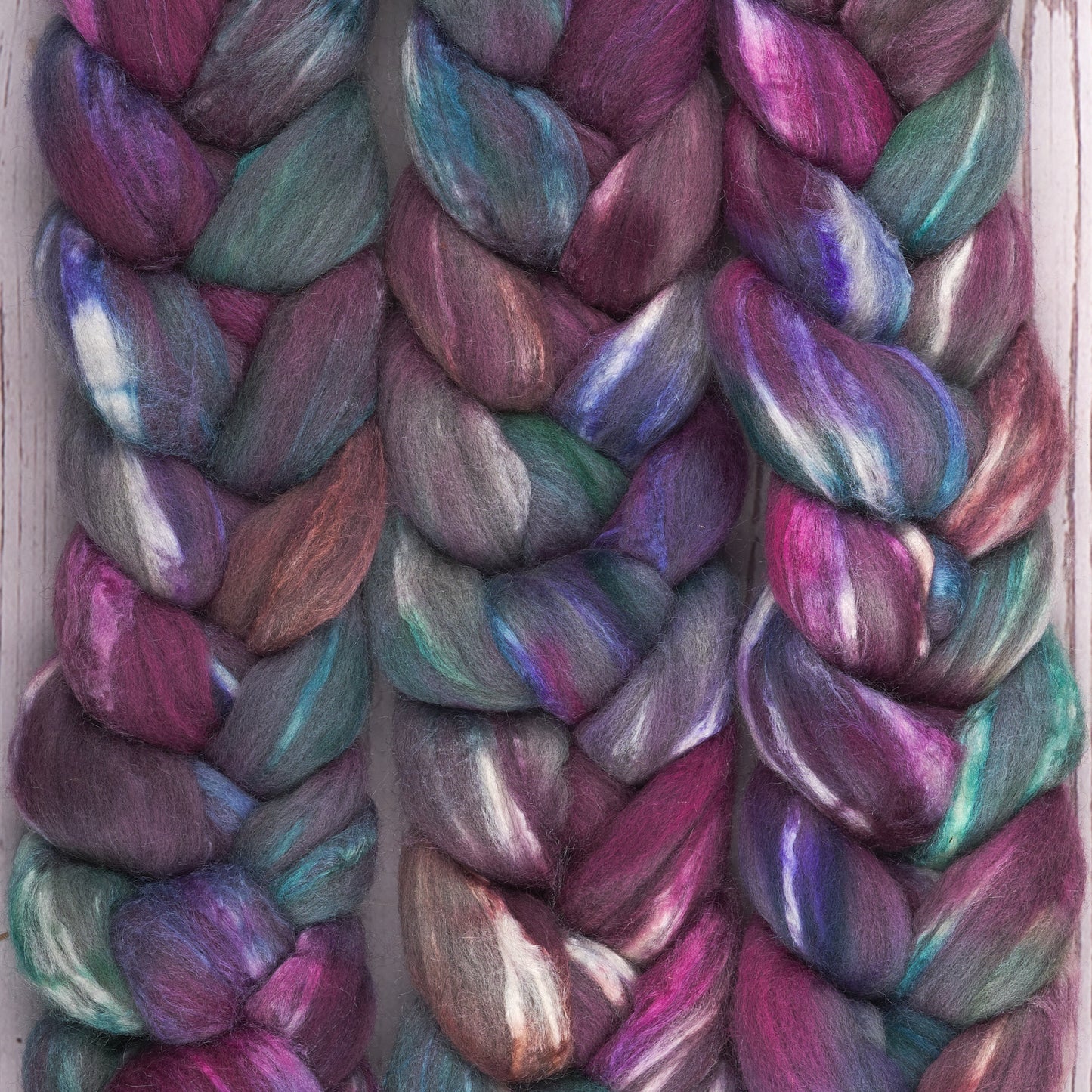 Merino and Tussah Silk Spinning Fiber - The 80's are Calling