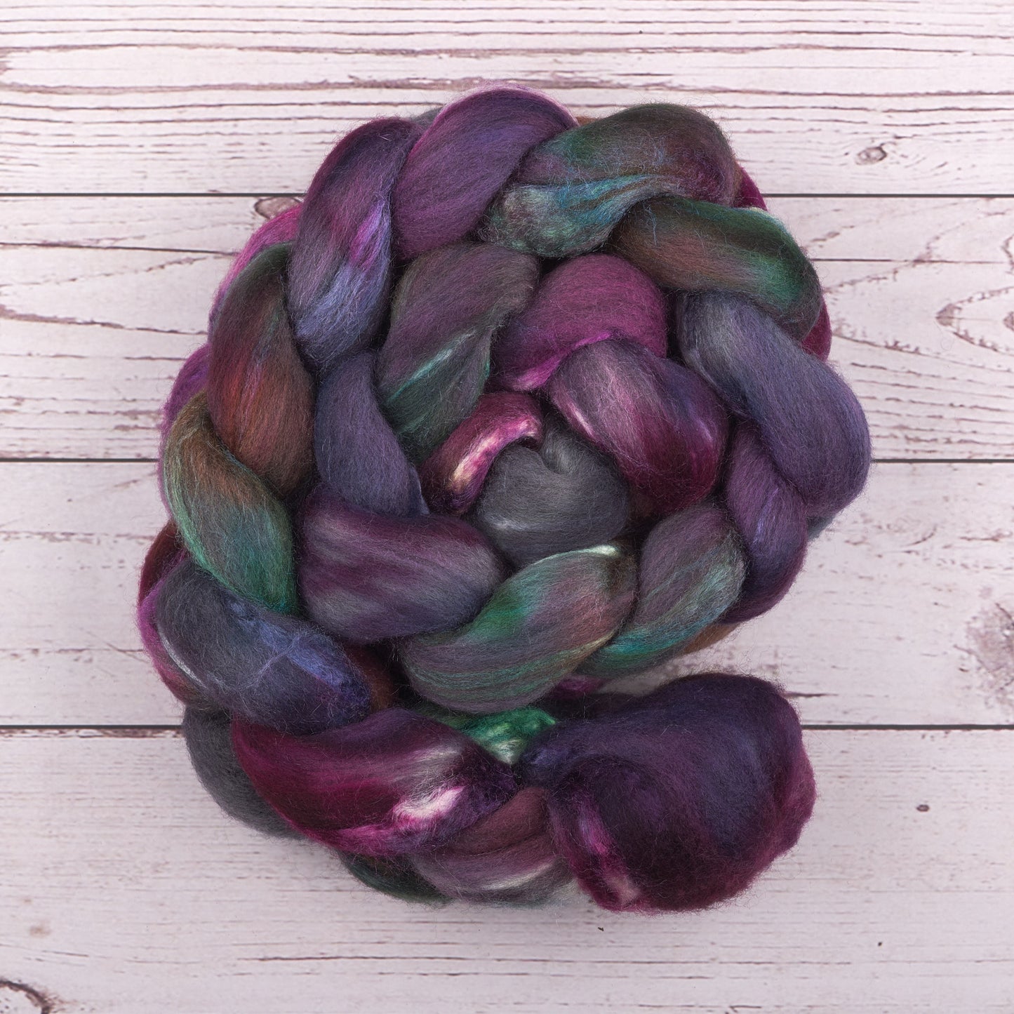 Merino and Tussah Silk Spinning Fiber - Last of the Summer Wine