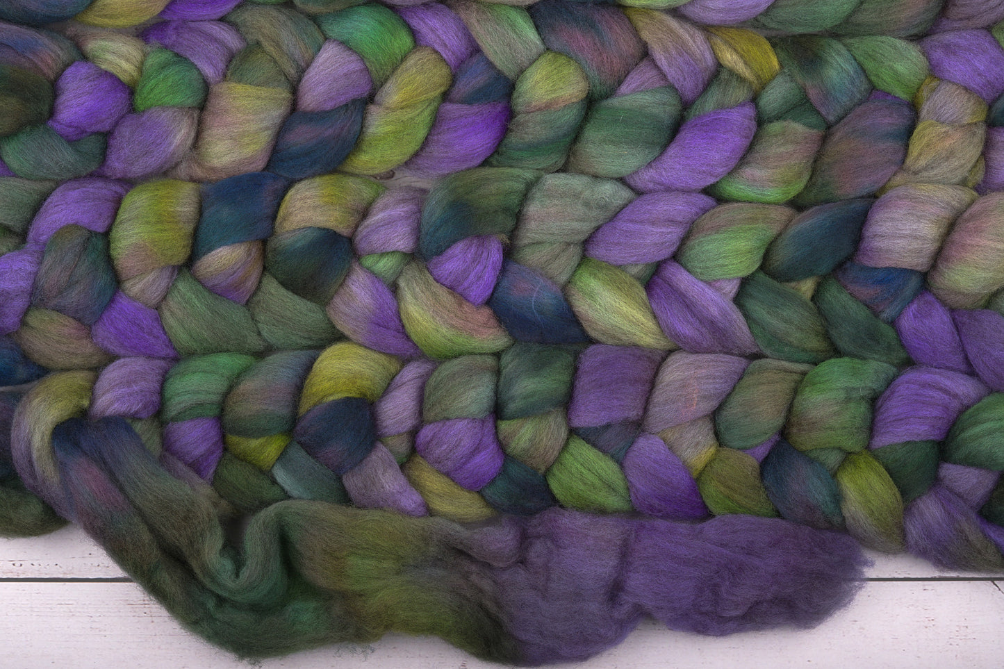 Polwarth and Yak Spinning Fiber - Waterlilies