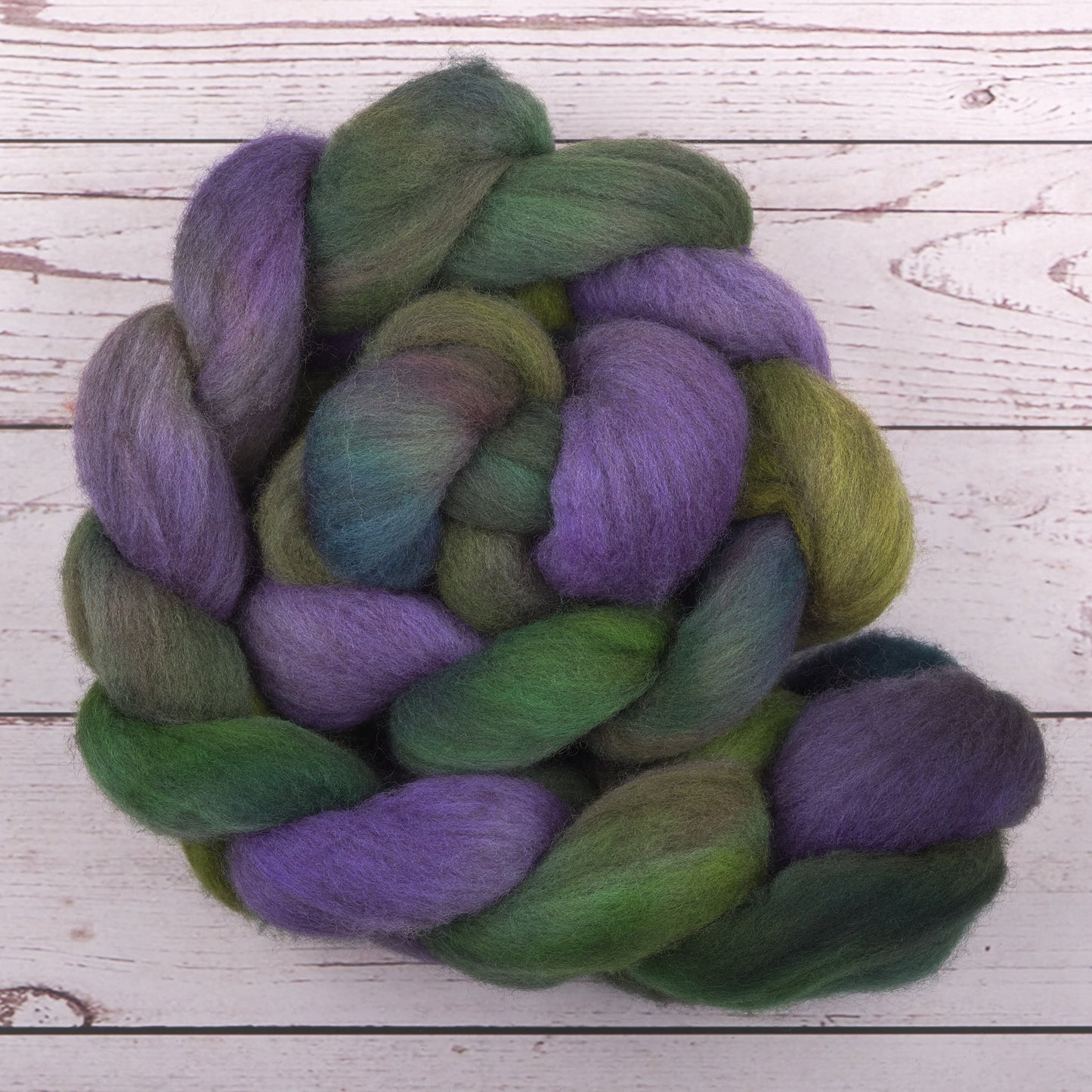 Polwarth and Yak Spinning Fiber - Waterlilies