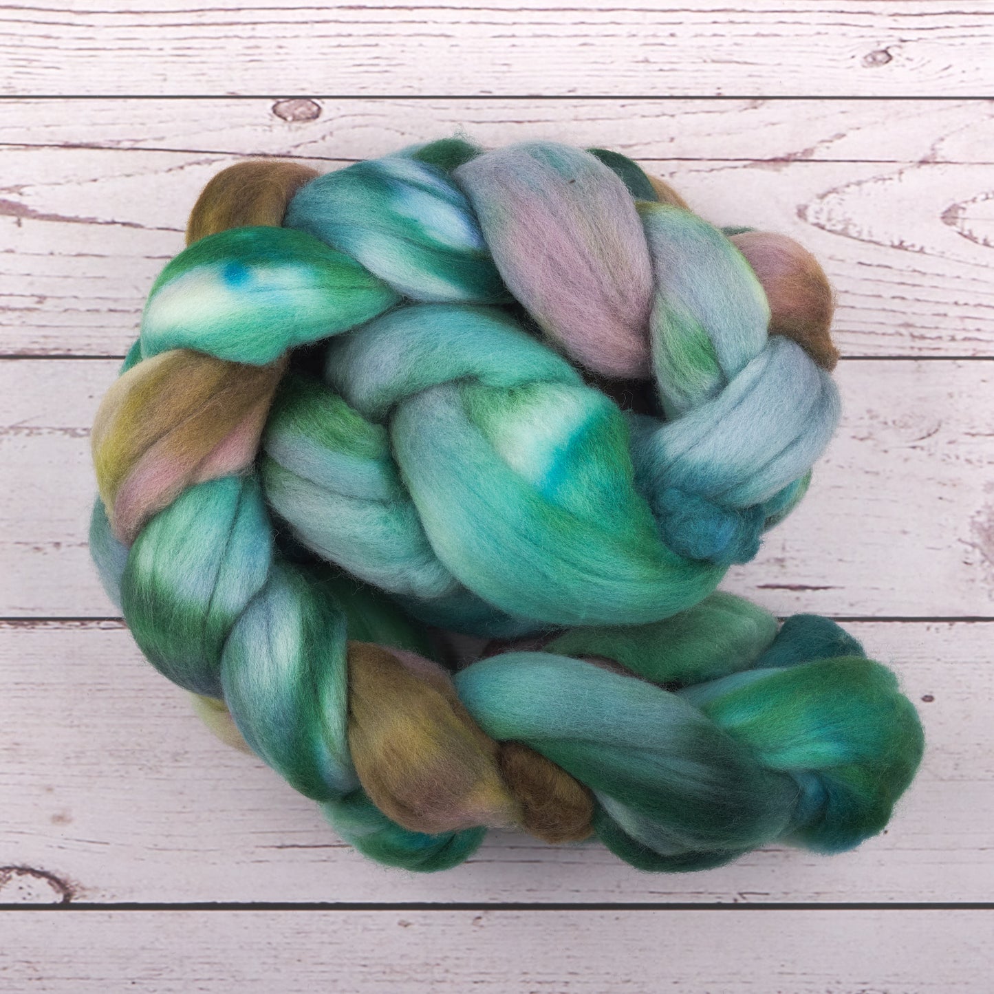 Merino Spinning Fiber - Spring Forest