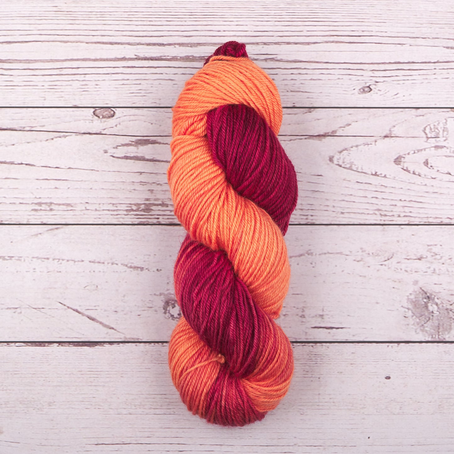 Bluefaced Leicester Sport Yarn - Peach Raspberry Smoothie