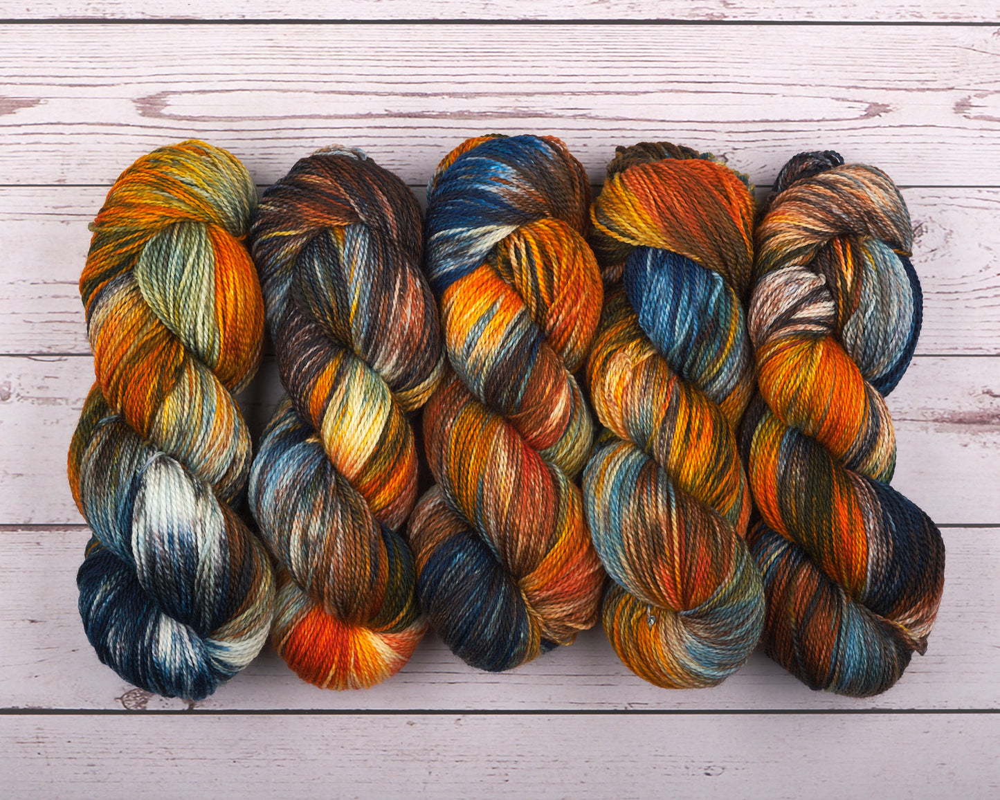 SW Merino Fingering Yarn - Stormy Utah Skies